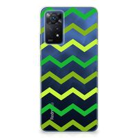 Xiaomi Redmi Note 11 Pro 5G TPU bumper Zigzag Groen - thumbnail