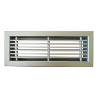 Vloerrooster Deluxe 305 X 100mm (past In Brink Maat 305 X 102mm) Met Volumeregelklep - Aluminium