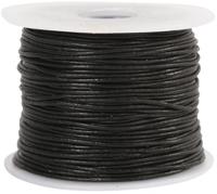 Creotime leerkoord zwart 1 mm dik 50 m