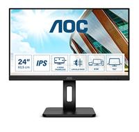Aoc Monitor, 24P2C, 60 Cm (23,8 Inch), Hdmi, Displayport, Usb-C Docking, Usb Hub, 4 Ms Responstijd, 1920X1080, 75 Hz, Pivot, Zwart
