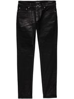 Purple Brand P001 Leathered skinny jeans - Noir