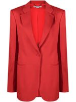 Stella McCartney blazer en laine à simple boutonnage - Rouge - thumbnail