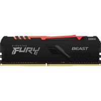 Kingston FURY Beast RGB Werkgeheugenset voor PC DDR4 16 GB 2 x 8 GB 3000 MHz 288-pins DIMM CL15 KF430C15BBAK2/16 - thumbnail