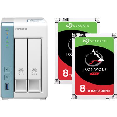 Qnap TS-231P3-2G + 16TB (2x8TB)