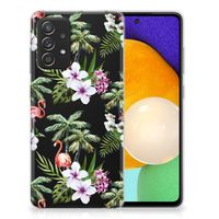 Samsung Galaxy A52 (5G/4G) TPU Hoesje Flamingo Palms