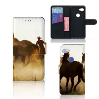 Google Pixel 3A Telefoonhoesje met Pasjes Design Cowboy