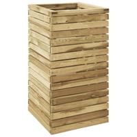 VidaXL Plantenbak verhoogd 50x50x100 cm geïmpregneerd grenenhout