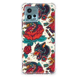 Anti-shock Hoesje met foto voor Motorola Moto G72 Old Skool