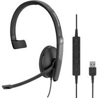 Sennheiser SC 130 USB-C Mono Headset (508353) - Professionele Mono Headset met Duidelijke Audiokwaliteit, USB-C Interface, Ergonomisch Ontwerp en Eenvoudige Oproepbediening - Ideaal voor