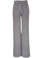 Nili Lotan pantalon en jean à taille haute - Gris