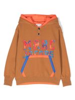 Marc Jacobs Kids hoodie en coton à logo imprimé - Marron - thumbnail