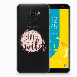 Samsung Galaxy J6 2018 Telefoonhoesje met Naam Boho Stay Wild