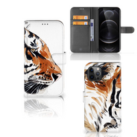 Hoesje Apple iPhone 12 Pro Max Watercolor Tiger - thumbnail