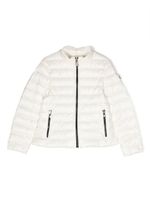 Moncler Enfant doudoune zippée à patch logo - Blanc