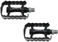 Pedaalset Tecora allround aluminium zwart met industrielagers