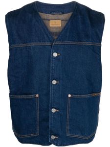 Nudie Jeans gilet Harry en jean - Bleu