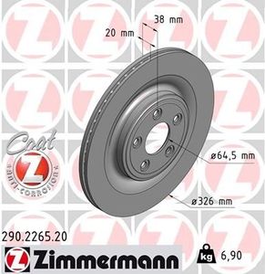 Remschijf Coat Z 290226520