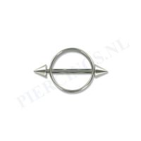 Tepelpiercing shield spikes L - thumbnail