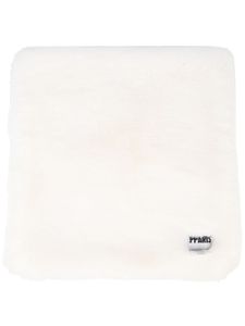 Apparis coussin Brenn en fourrure artificielle - Blanc