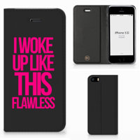 iPhone SE|5S|5 Hoesje met tekst Woke Up - Origineel Cadeau Zelf Maken