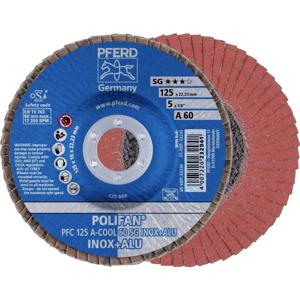 PFERD 67756125 PFC 125 A-COOL 60 SG INOX+ALU Lamellenschijf Diameter 125 mm Boordiameter 22.23 mm Aluminium, Non-ferrometaal, RVS 10 stuk(s)