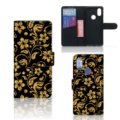Xiaomi Mi A2 Hoesje Gouden Bloemen