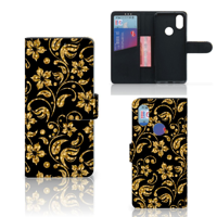 Xiaomi Mi A2 Hoesje Gouden Bloemen