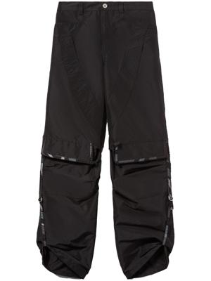 PUCCI Taffeta cargo broek met patroon afwerking - Zwart PUCCI Taffeta cargo broek met patroon afwerking - Zwart