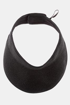 Ulla Popken Zonneklep, vouwbaar, bastlook, klittenband - Grote Maten