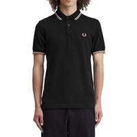 Fred Perry - Twin Tipped Poloshirt - Black/ Ecru/ Dusty Rose Pink - thumbnail