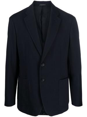 Giorgio Armani Blazer met gekerfde revers - Blauw