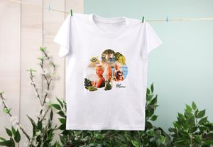 T-shirt kinderen wit Achterkant 5 - 6 jaar