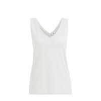 WE Fashion fijngebreide top wit