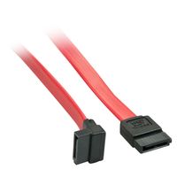 Lindy 33351 SATA-kabel 0,5 m Zwart, Rood SATA 7-pin - thumbnail