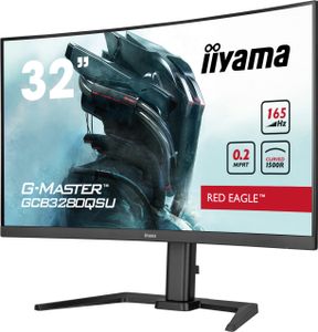 Iiyama GCB3280QSU-B1 ETE VA, Curved Gaming monitor Energielabel F (A - G) 80 cm (31.5 inch) 2560 x 1440 Pixel 16:9 0.2 ms DisplayPort, HDMI, Hoofdtelefoon (2.5