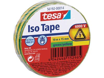 tesa 56192-00014-22 Isolatietape Groen, Geel (l x b) 10 m x 15 mm 1 stuk(s) tesa 56192-00014-22 Isolatietape Groen, Geel (l x b) 10 m x 15 mm 1 stuk(s)