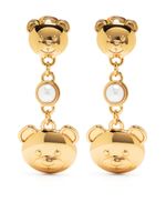 Moschino Teddy-Bear pear-embellished earrings - Or