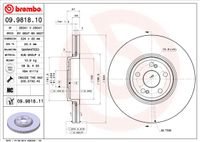 Remschijf BREMBO, Remschijftype: Binnen geventileerd, u.a. für Renault - thumbnail