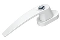 Basi -Saturn 7554-0002 Raamgreep Afsluitbaar 2 Sleutels Gelijktijdige Vergrendeling/Wit