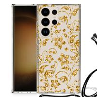 Samsung Galaxy S24 Ultra Case Gouden Bloemen