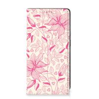 Samsung Galaxy A52 Smart Cover Pink Flowers