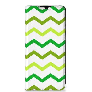 Samsung Galaxy A33 5G Hoesje met Magneet Zigzag Groen