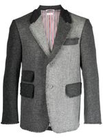 Thom Browne blazer à simple boutonnage - Gris - thumbnail