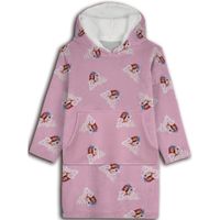 Hoodie Fleece deken, Pink - Kind - One Size