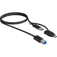 IB-CB032 USB-B > USB-A en USB-C Kabel - thumbnail