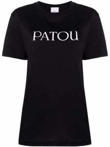 Patou t-shirt en coton biologique à logo imprimé - Noir