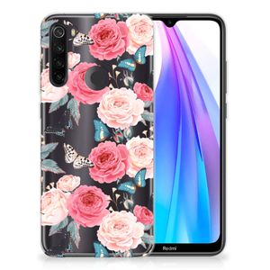 Xiaomi Redmi Note 8T TPU Case Butterfly Roses