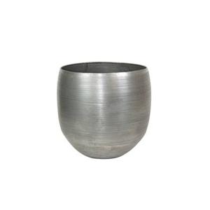 Ter Steege Bloempot Aluminium Zilver D 42 cm H 41 cm