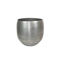 Ter Steege Bloempot Aluminium Zilver D 42 cm H 41 cm - thumbnail