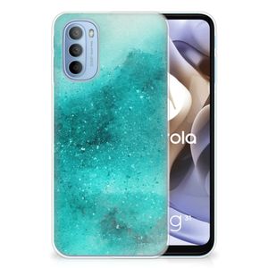 Hoesje maken Motorola Moto G31 | G41 Painting Blue